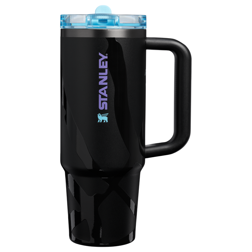Stanley Caitlin Clark Collab 30 OZ Quencher ProTour Flip Straw Tumbler In Black - Morning Pour