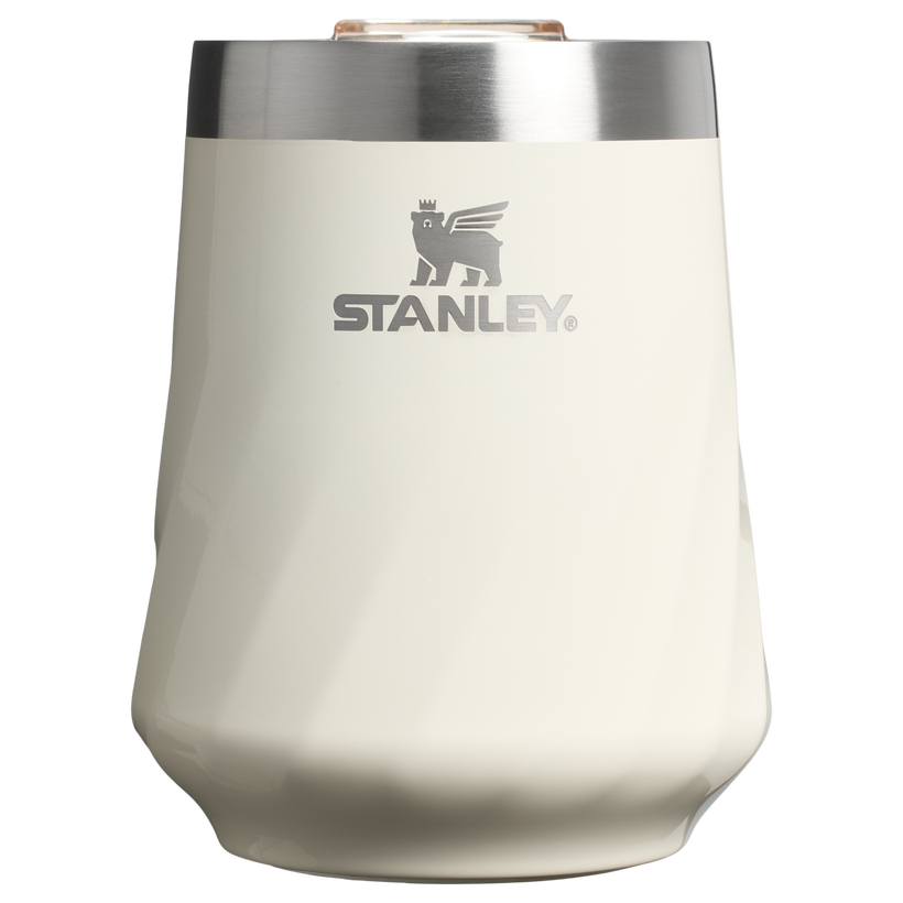 Stanley 11 oz Swirl Wine Stainless Steel Tumbler In Garnet Shine Red - Home Bar Pick