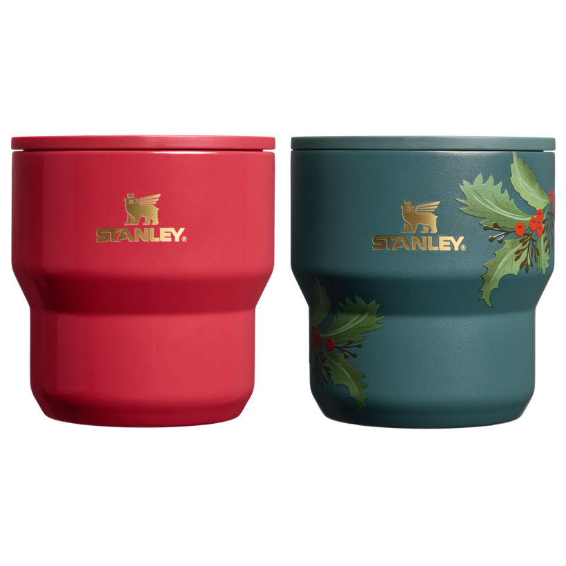 The Cheers & Cheer Stay-Hot Stacking Cup 2-Piece Set - Coffee Break Ready